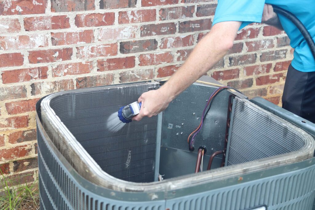 Air conditioning condenser coil cleaning Air conditioning condenser coil cleaning
