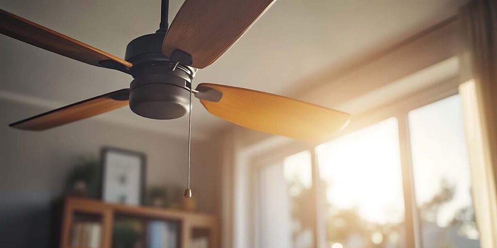 ceiling fans can help with uneven cooling and heating in your home