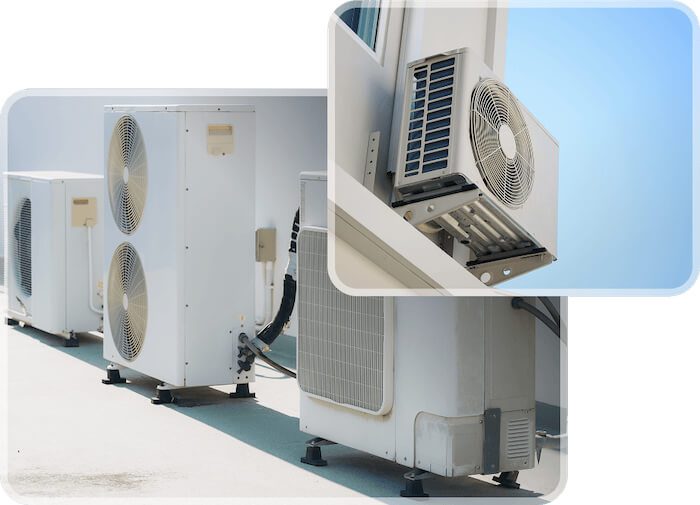 Collage of HVACs